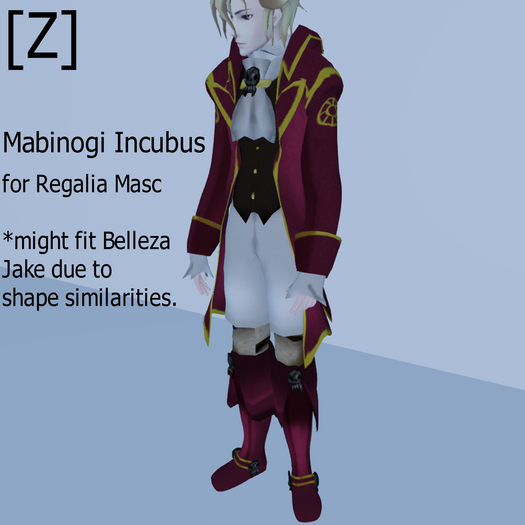 Second Life Marketplace [Z] "Incubus" from Mabinogi Regalia masc
